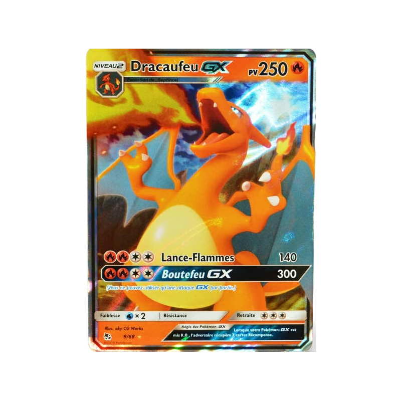 Carte Pokemon - Dracaufeu GX -  9/68 - SL11.5 - Destinées Occultes NM FR