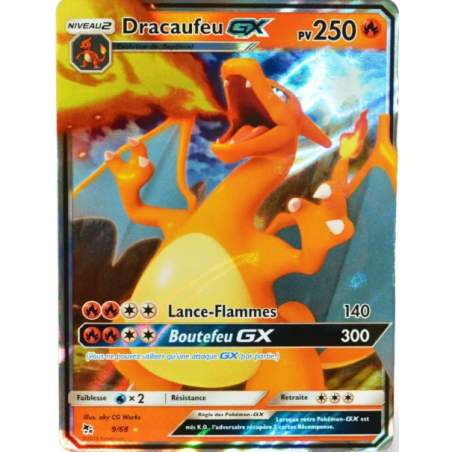 Carte Pokemon - Dracaufeu GX -  9/68 - SL11.5 - Destinées Occultes NM FR