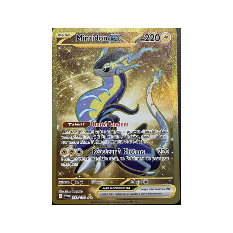 Carte Pokémon - Miraidon - 253/198 - EV01 Écarlate & Violet EX FR