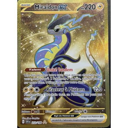 Carte Pokémon - Miraidon - 253/198 - EV01 Écarlate & Violet EX FR