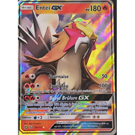 Carte Pokémon – Entei GX 10a/73 – Promo Légendes Brillantes (État : NM) - FR