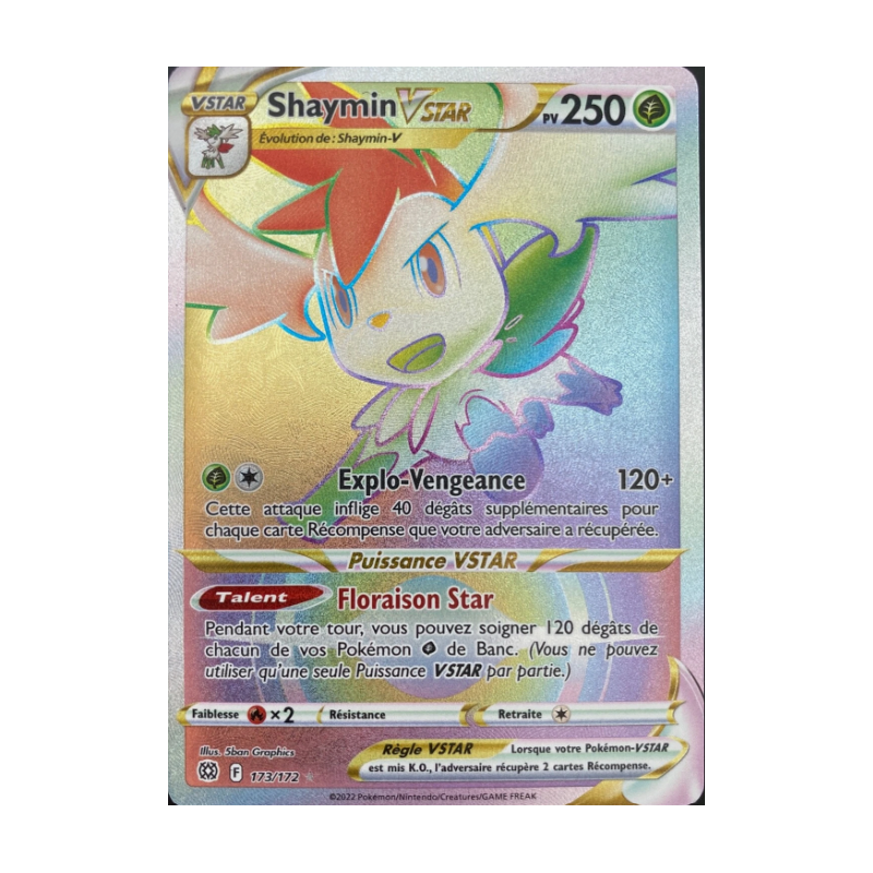 Carte Pokemon - Shaymin Vstar - 173/172 - EB09 - Stars Etincelantes - NM FR