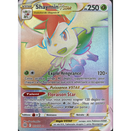Carte Pokemon - Shaymin Vstar - 173/172 - EB09 - Stars Etincelantes - NM FR