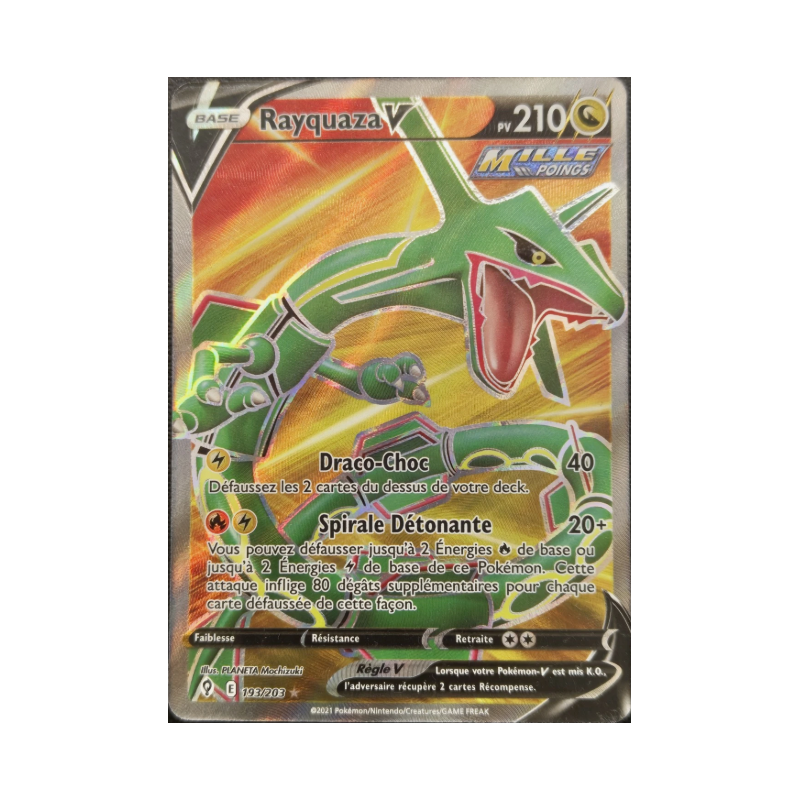 Carte Pokémon - Rayquaza V - 193/203 - EB7 Evolution Céleste - NM FR