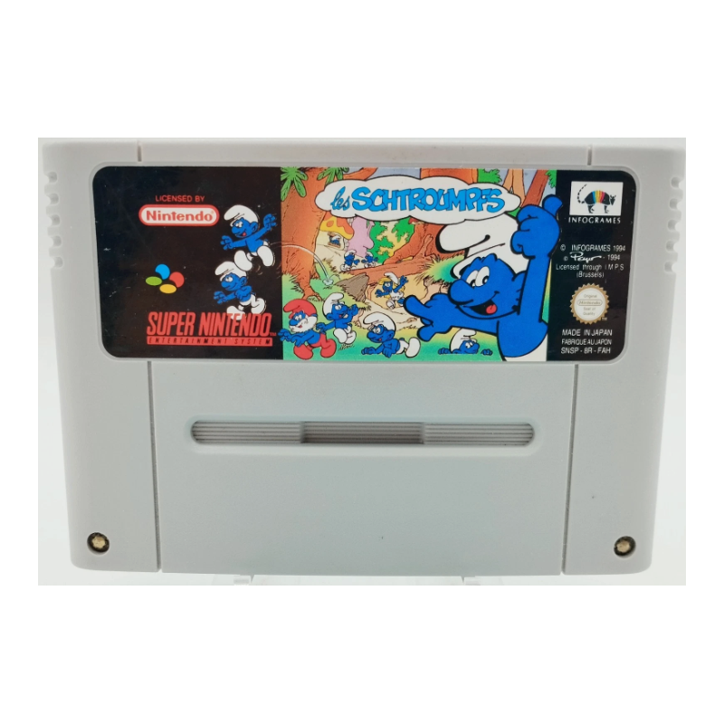 Cartouche SNES Super Nintendo - Les Schtroumpfs (Bon état)