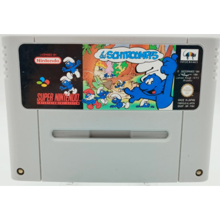 Cartouche SNES Super Nintendo - Les Schtroumpfs (Bon état)