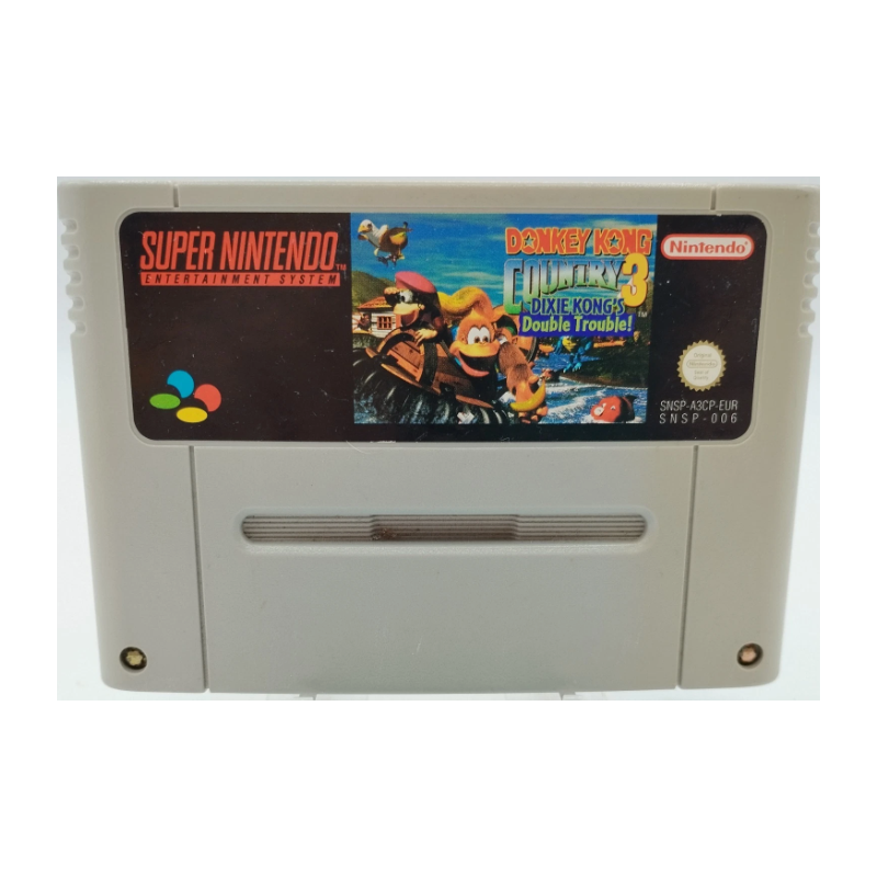 Cartouche SNES Super Nintendo - Donkey Kong Country 3 Dixie Kong's Double Trouble (Bon état)