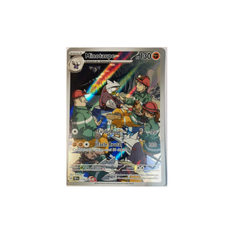 Carte Pokemon - Minotaupe 174/162 -Carte Pokemon Minotaupe 174/162 - EV05 Forces Temporelles NM FR