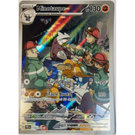 Carte Pokemon - Minotaupe 174/162 -Carte Pokemon Minotaupe 174/162 - EV05 Forces Temporelles NM FR