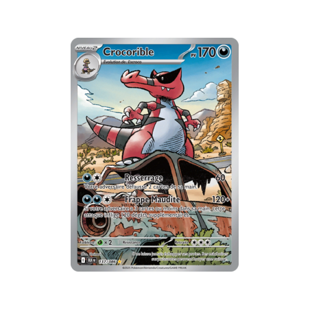 Carte Pokemon - Crocorible 137/086 - EV10.5 Foudre Noire - NM FR