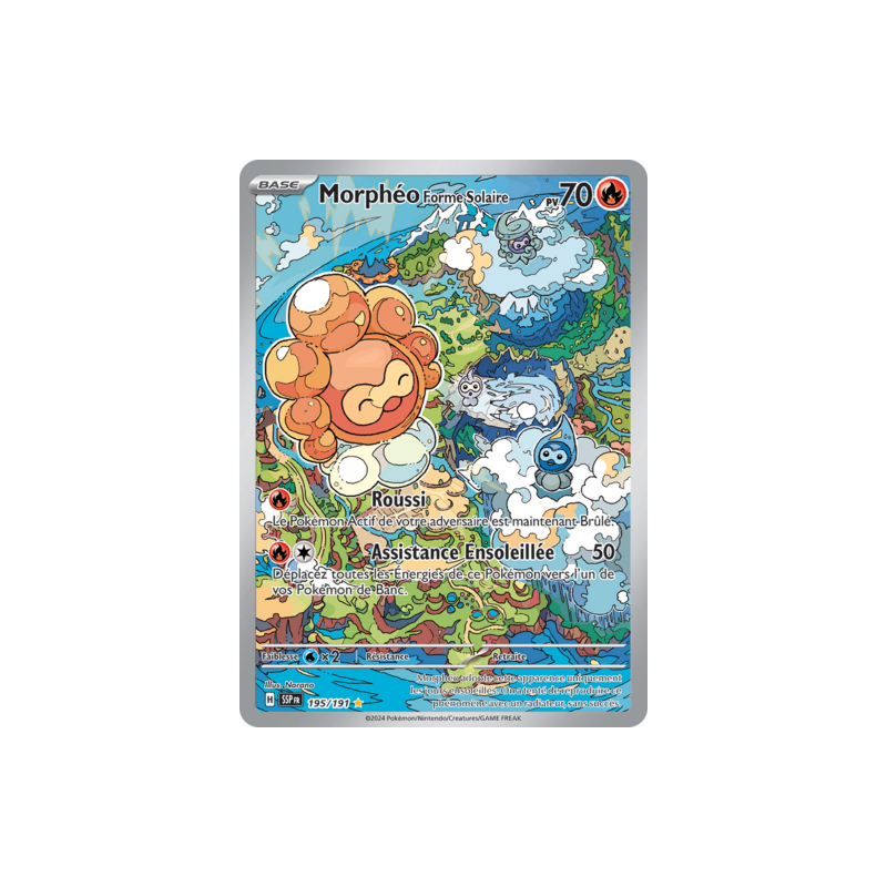 Carte Pokémon - Morphéo Forme Solaire - 195/191 - EV8 Etincelles Déferlantes NM FR