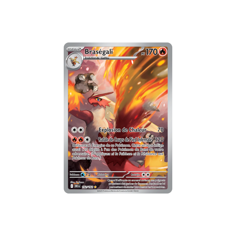 Carte Pokemon - Braségali 192/182  - EV10 Rivalités Destinées - NM FR