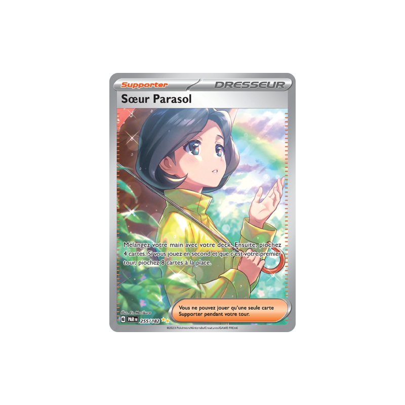 Carte Pokémon – Sœur Parasol 255/182 – EV4 Faille Paradoxe (État : NM) - FR