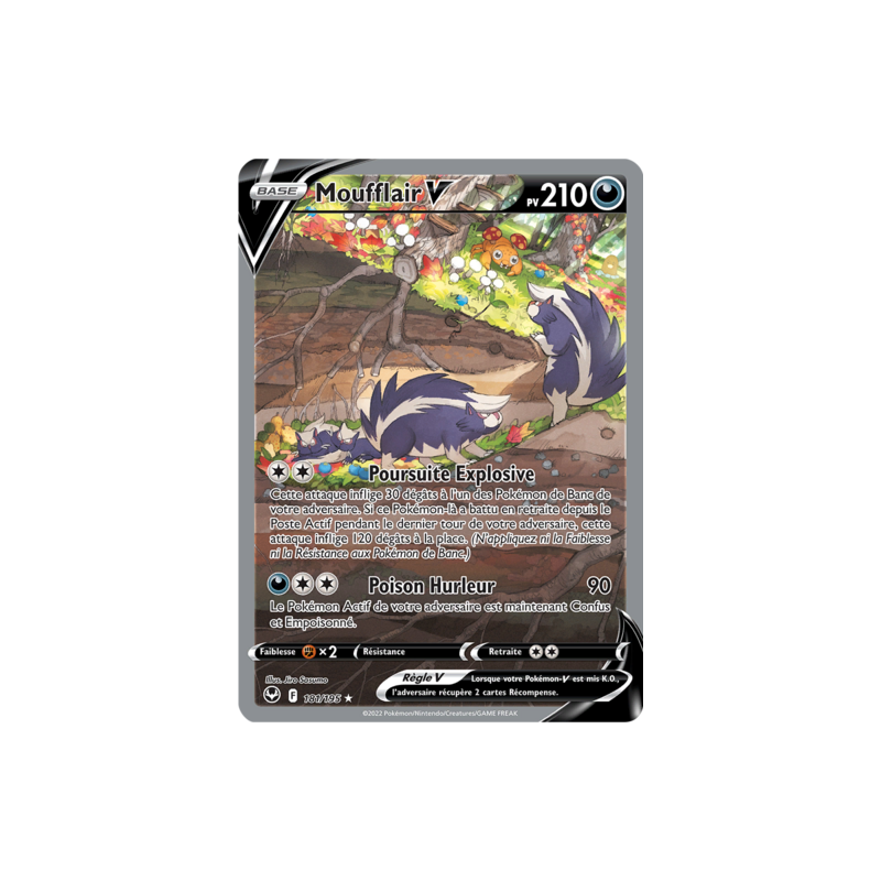 Carte Pokémon - Moufflair V 181/195 - EB12 Tempête Argentée - NM FR