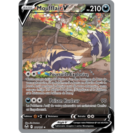 Carte Pokémon - Moufflair V 181/195 - EB12 Tempête Argentée - NM FR