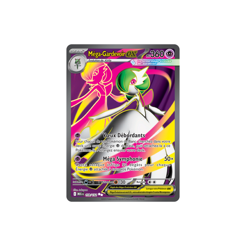 Carte Pokemon - Mega Gardevoir EX - 159/132 - ME01 Mega Evolution - NM FR