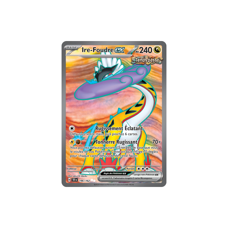 Carte Pokémon - Ire-Foudre Ex 196/162 - EV5 Forces Temporelles NM FR