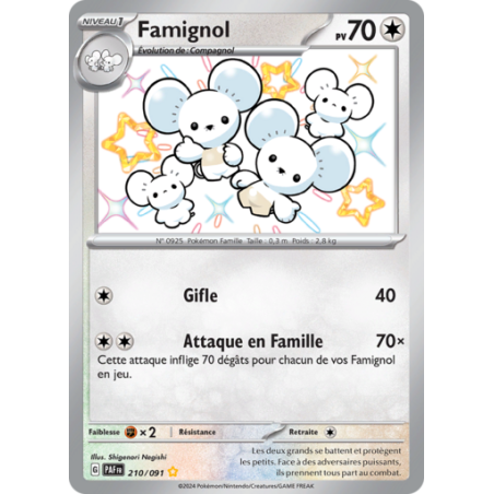 Carte Pokémon - Famignol 210/09 - EV4.5 Destinées De Paldea - NM FR