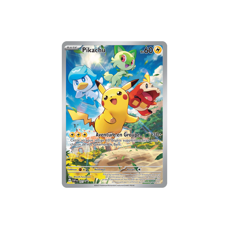 Carte Pokémon : Pikachu SVP 027 Promo Ecarlate & Violet NM FR