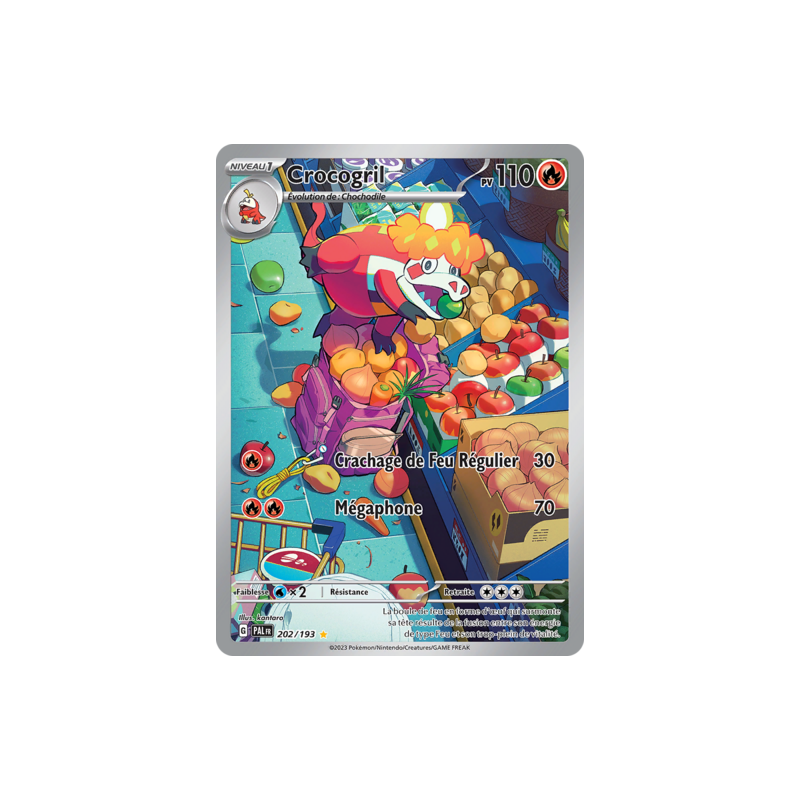 Carte Pokémon : Crocogril 202/193 EV02 Evolutions à Paldéa NM FR