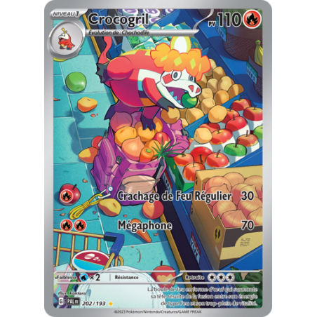 Carte Pokémon – Crocogril 202/193 – EV02 Évolutions à Paldea (État : NM) - FR