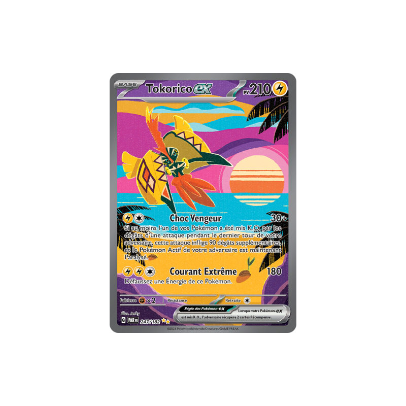 Carte Pokémon - Tokorico-ex 247/182  Écarlate et Violet Faille Paradoxe NM FR