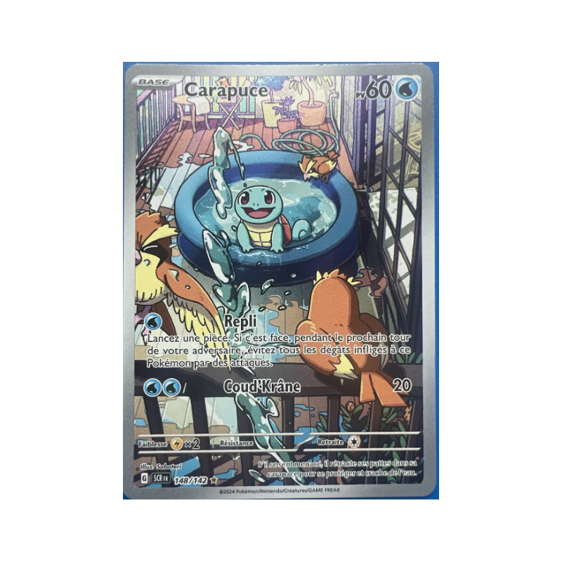 Carte Pokémon - Carapuce - 148/142 - EV07 - Courrone Stellaire NM FR