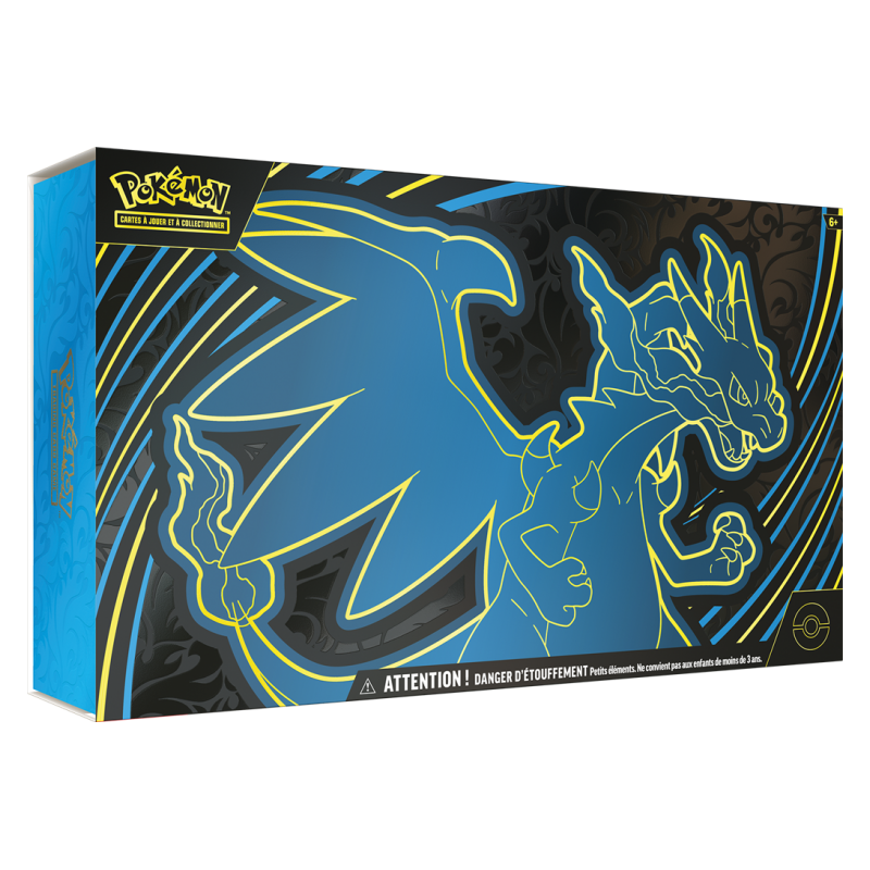 Coffret Ultra Premium Pokémon ME02 Flammes Fantasmagoriques – Méga-Dracaufeu X-ex – 18 Boosters – FR Scellé