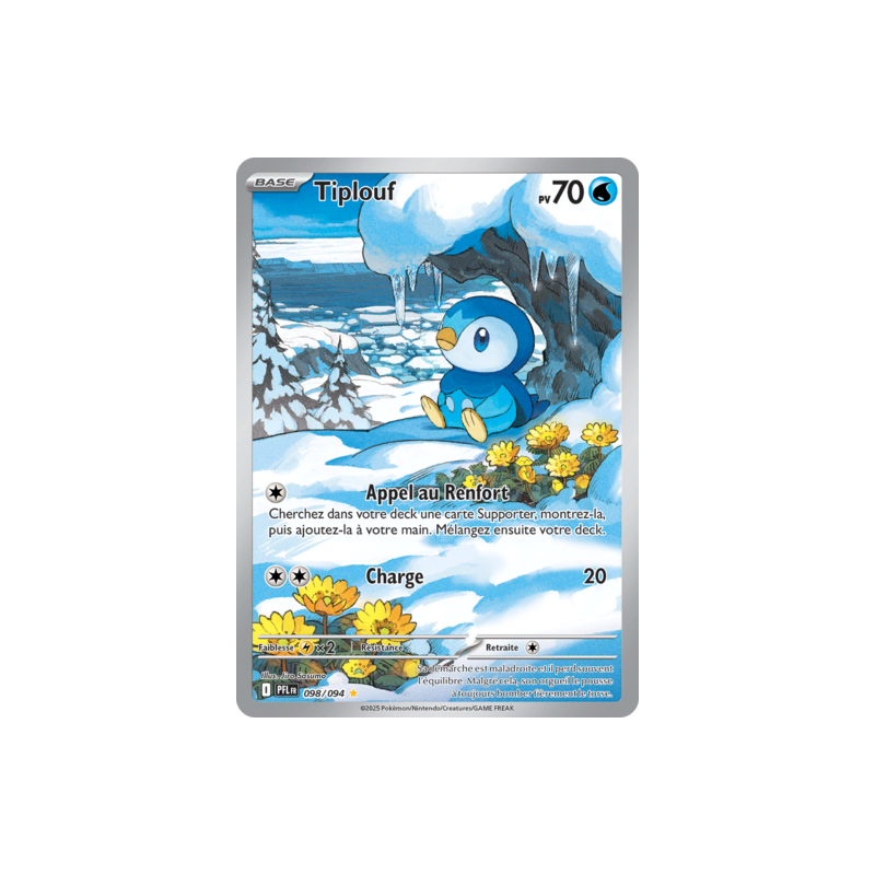 Carte Pokémon - Tiplouf - 098/094 - ME02 -Flammes Fantasmagoriques NM -FR