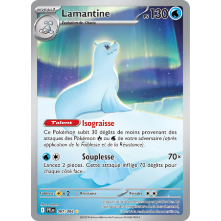 Carte Pokémon Lamantine 097/094 ME02 Flammes fantasmagoriques - NM - FR
