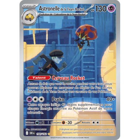 Carte Pokemon Astronelle de la Team Rocket 198/182 EV10 Rivalité Destinées NM FR