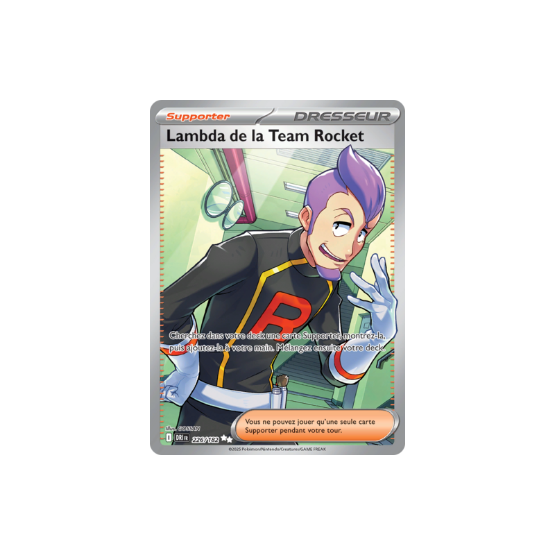 Carte Pokémon Lambda de la Team Rocket 226/182 EV10 Rivalités Destinées NM FR