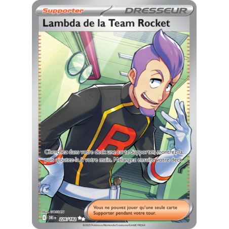 Carte Pokémon Lambda de la Team Rocket 226/182 EV10 Rivalités Destinées NM FR