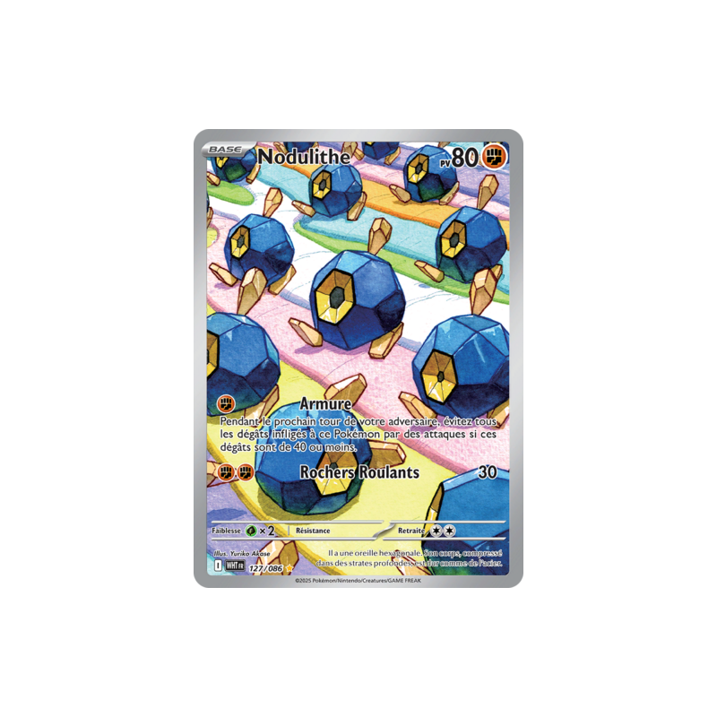 Carte Pokémon Nodulithe 127/086 EV10.5 Flamme Blanche NM FR