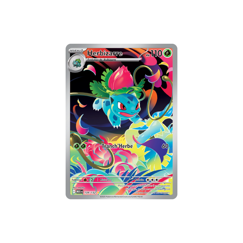 Carte Pokémon Herbizarre 134/132 ME01 Mega Évolution NM FR