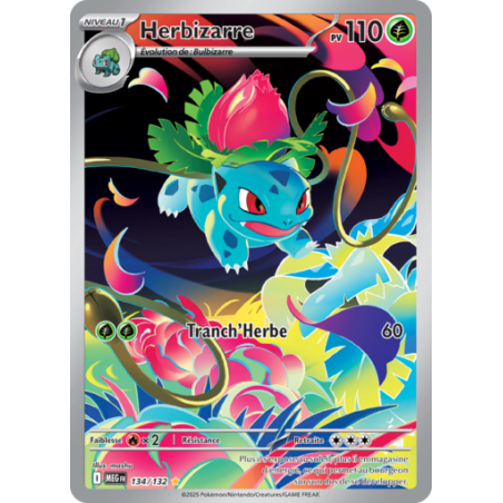 Carte Pokémon Herbizarre 134/132 ME01 Mega Évolution NM FR
