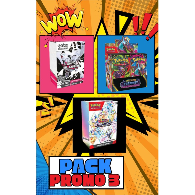Offre Promo Noel 3 Pokémon – Bundle 10.5 + Bundle 8.5 + Display ME02 | Pack Collector Exclusif