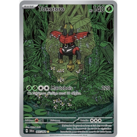 Carte Pokémon Tokotoro SFA FR 065/064 Écarlate et Violet Fable Nébuleuse – FR