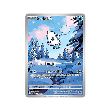 Carte Pokémon – Sorbébé AR 111/086 – Flamme Blanche EV10.5 (État : NM) - FR