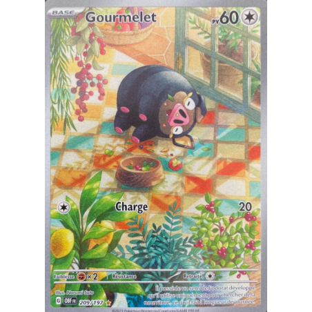 Carte Pokémon – Gourmelet OBF 209/197 – Écarlate & Violet : Flammes Obsidiennes (État : NM)- FR