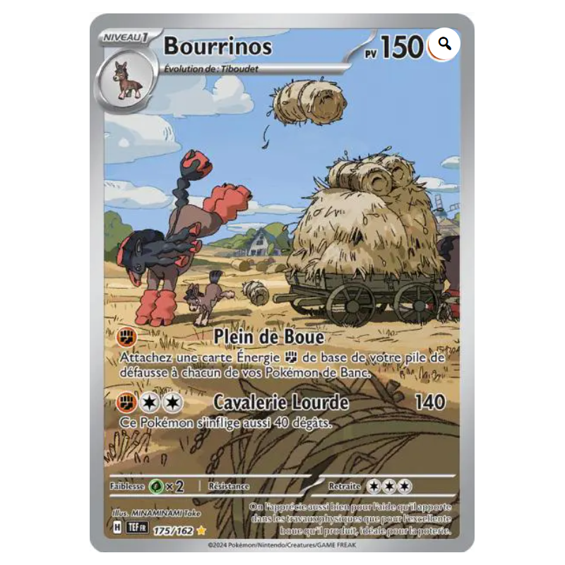 Carte Pokémon – Bourrinos TEF 175/162 – Écarlate & Violet : Forces Temporelles (État : NM) - FR