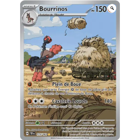 Carte Pokémon – Bourrinos TEF 175/162 – Écarlate & Violet : Forces Temporelles (État : NM) - FR