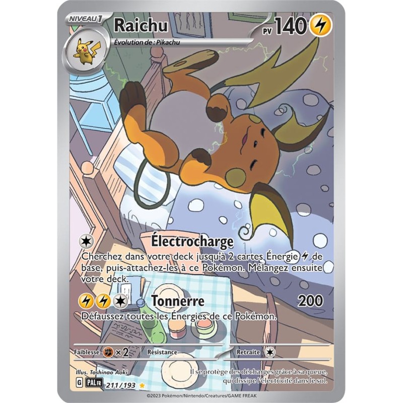 Carte Pokémon Raichu PAL FR 211/193 Écarlate et Violet Évolutions à Paldea – FR NM