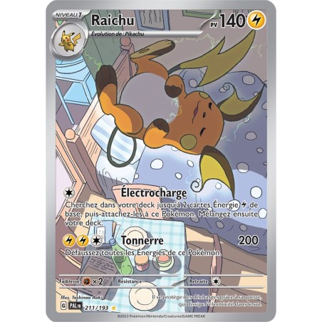 Carte Pokémon – Raichu PAL 211/193 – Écarlate & Violet : Évolutions à Paldea (État : NM) - FR