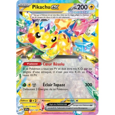 Carte Pokémon – Pikachu 057/191 – Étincelles Déferlantes (État : NM) - FR