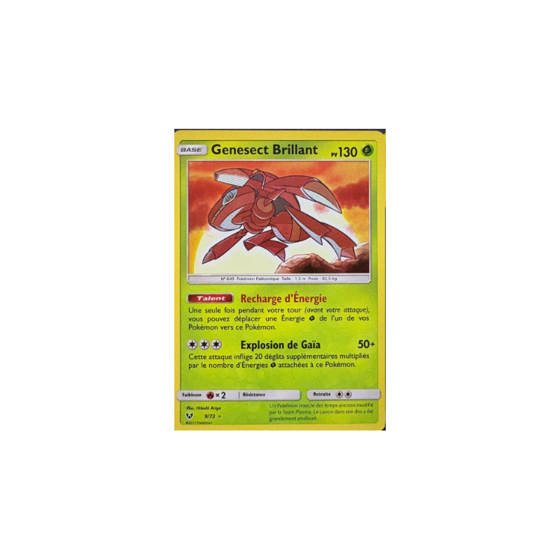Carte Pokémon – Genesect Brillant 9/73 (État : NM) - FR