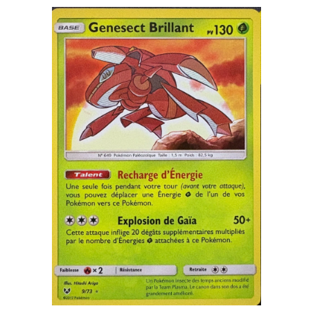 Carte Pokémon – Genesect Brillant 9/73 (État : NM) - FR