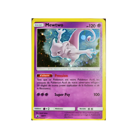 Carte Pokémon Mewtwo SM77 NEUF FR NM