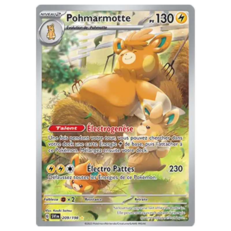 Carte Pokémon Pohmarmotte SVI FR 209/198 Écarlate et Violet – FR
