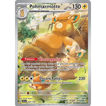 Carte Pokémon Pohmarmotte SVI FR 209/198 Écarlate et Violet – FR